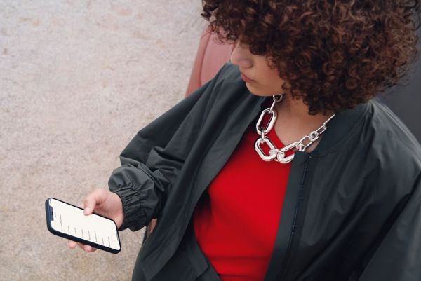 Woman on her phone