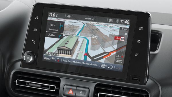 Toyota Proace City Electric multimedia closeup