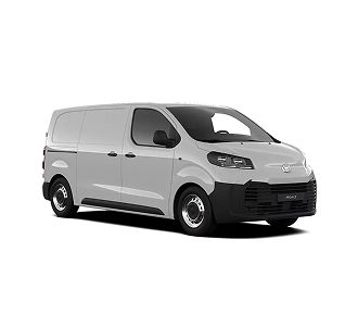 Toyota Proace weiß seitlich von der Seite