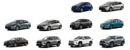 Modele hybrydowe Toyoty.