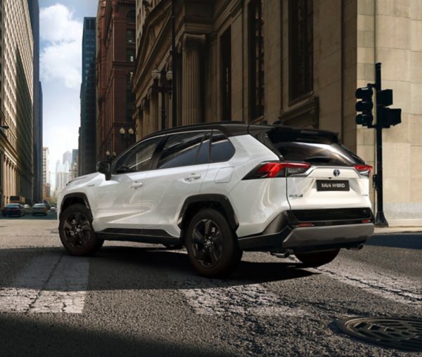 Toyota RAV4 parked in the street