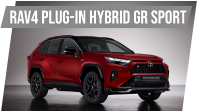 Toyota RAV4 Plug-in Hybrid GR SPORT z podpisem.