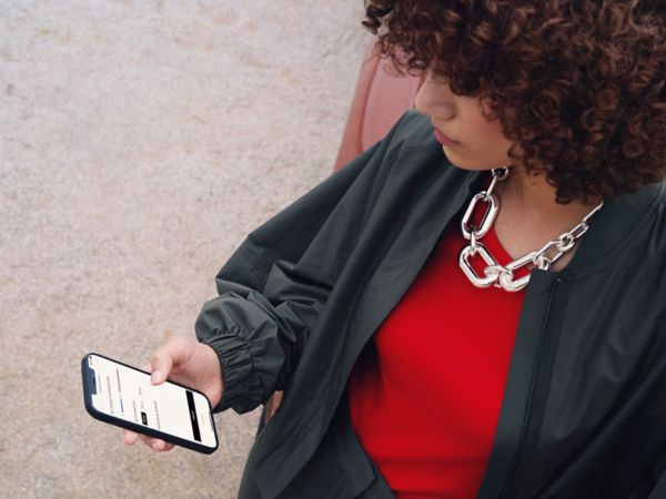 Woman on her phone