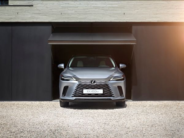 A man sat in a Lexus RX