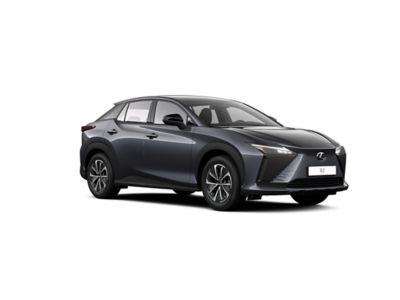 Ein Lexus RZ in Seitenansicht auf weißem Hintergrund