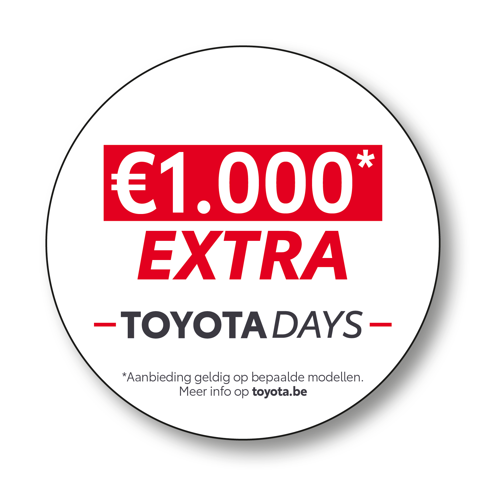 Patch Toyota Days 1.000€ Extra