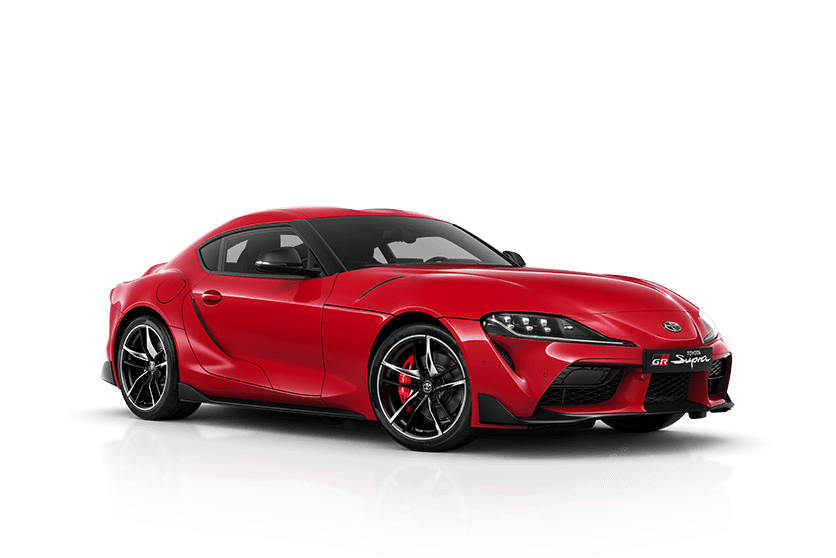 Toyota GR Supra z podpisem.