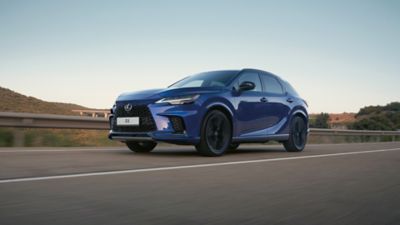 The interior cabin of a Lexus RX
