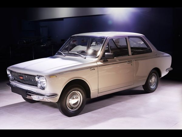 side view of old Toyota Corolla