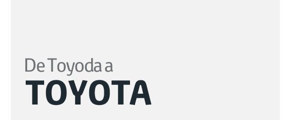 De Toyoda hasta Toyota