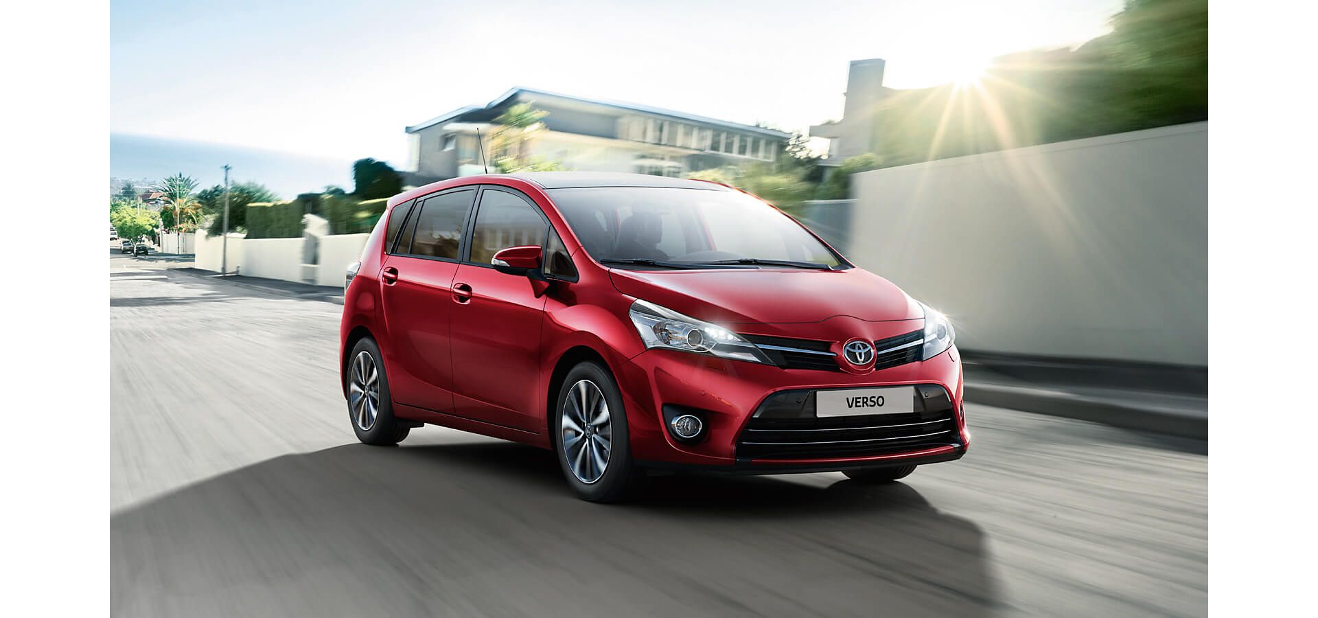 Toyota Verso parked on a road