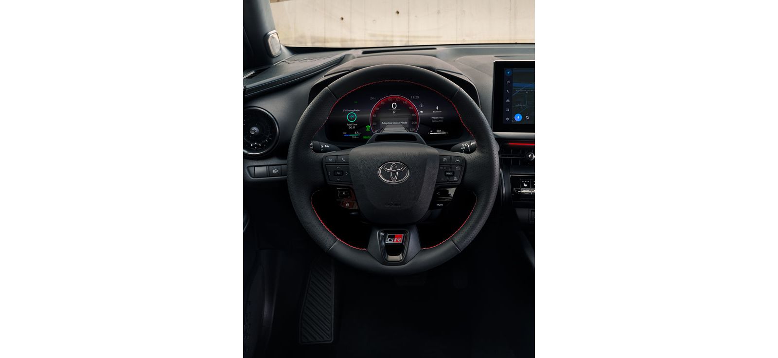 Bestuurdersconsole van de Toyota C-HR GR line