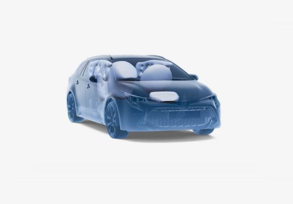 Airbags, im ganzen innenraum verteilt