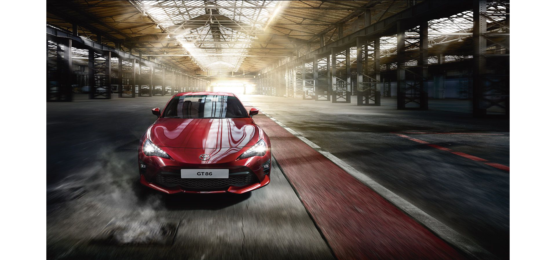 Toyota red GT86 parked