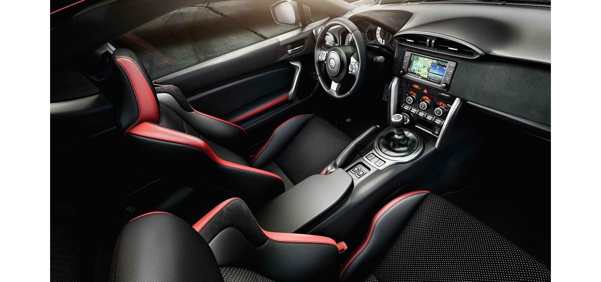 Toyota GT86 close up of interior front