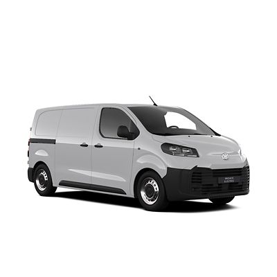 Toyota Proace weiß seitlich von der Seite