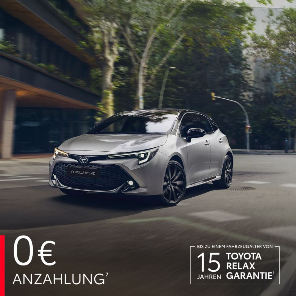 Toyota Corolla Leasingangebot im Summer Special