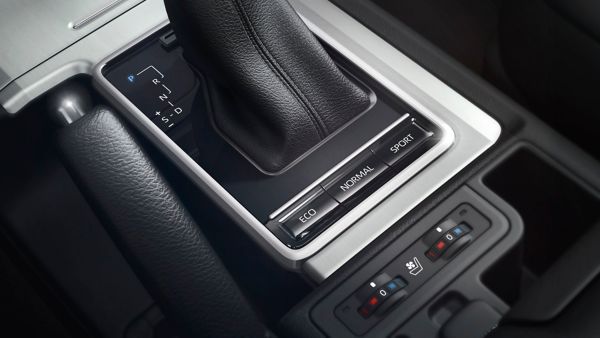 Toyota Land Cruiser close up of gear stick