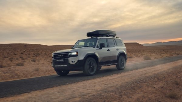 Land Cruiser parked upright