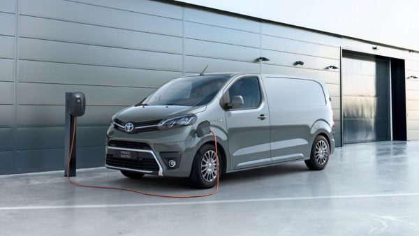 Toyota Proace Electric being charged