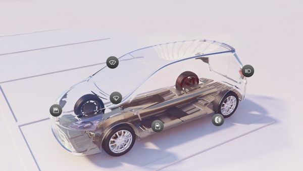 Diagram of car systems 