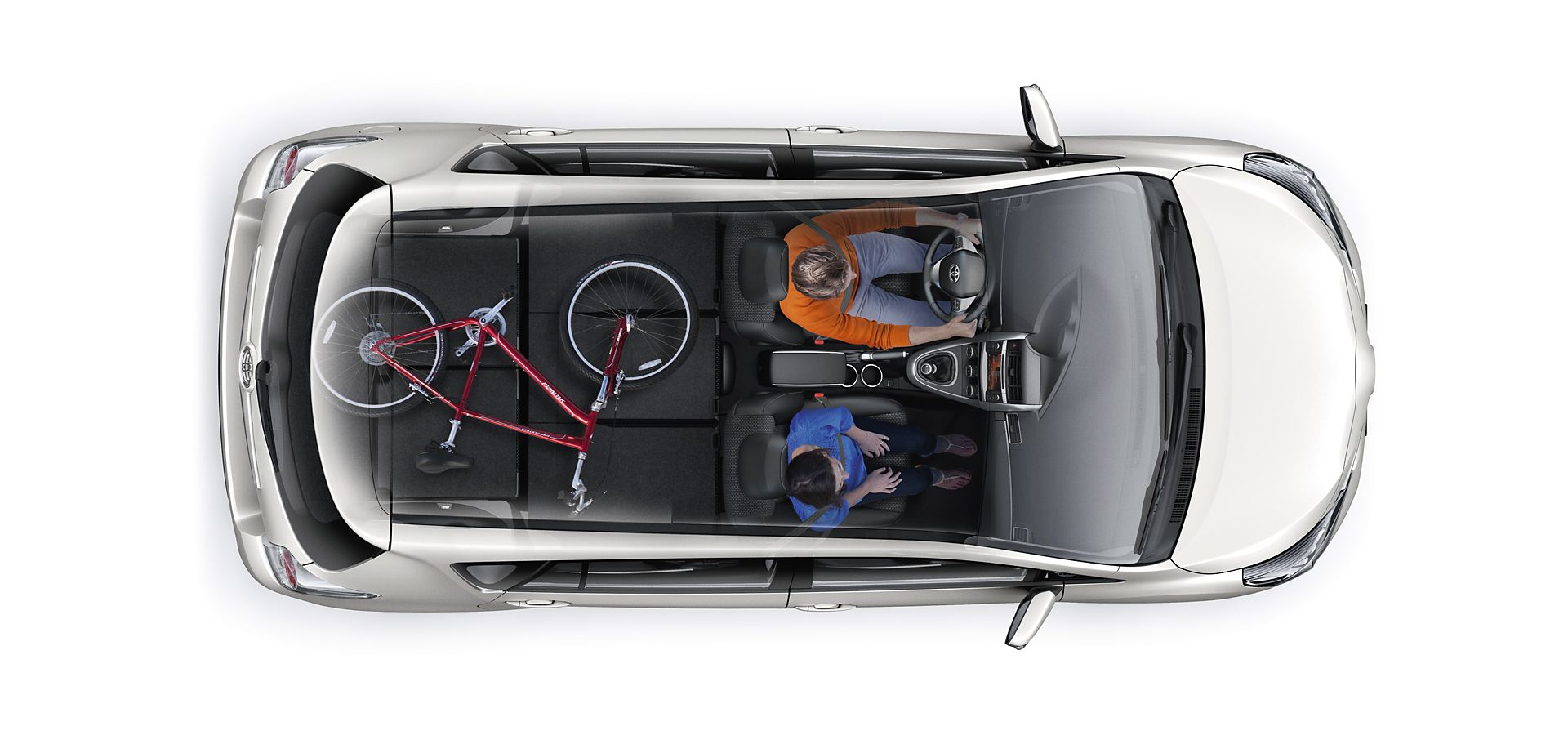Toyota Verso above birds eye view