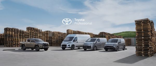 Toyota vehicles parked next to building