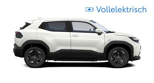 Ein dunkelblau lackierter Toyota Urban Cruiser ist in der Seitenansicht vor einem weißen Hintergrund zu sehen.