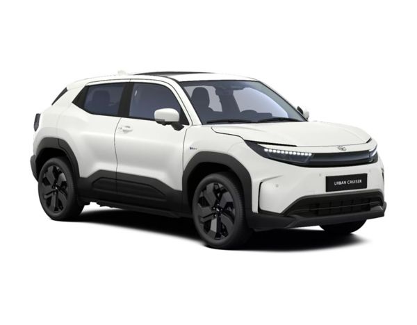 Weißer Toyota Urban Cruiser Lounge auf weißem Hintergrund.