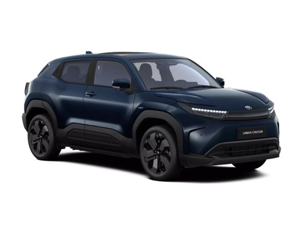 Schwarzer Toyota Urban Cruiser Lounge auf weißem Hintergrund.