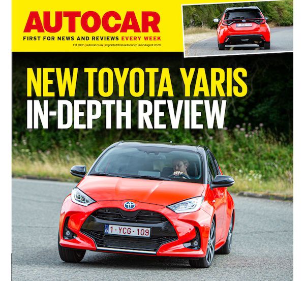 Magazine cover for the New Toyota Yaris