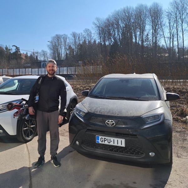 Valtteri Viitala ja Toyota Aygo X