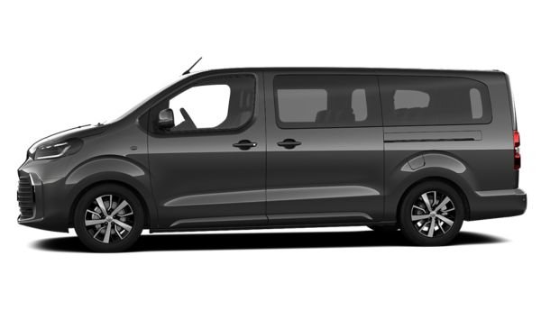 Gri Toyota Proace City ön ve yan görünüşü