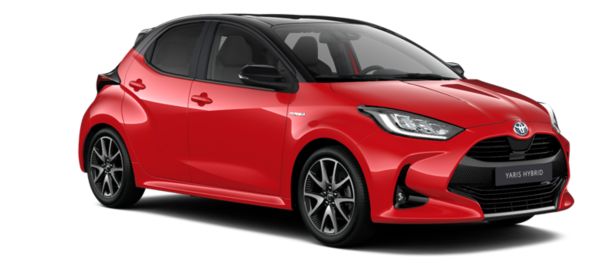 Der neue Yaris in rot